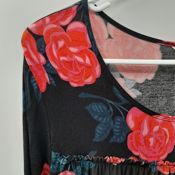 Matilda Jane Winter Blooms Floral Knit Top Small - Picture 7 of 8